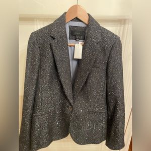 NWT JCREW wool blazer with sequins size 10